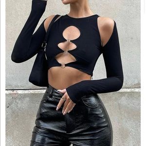 Black top from White Fox Boutique